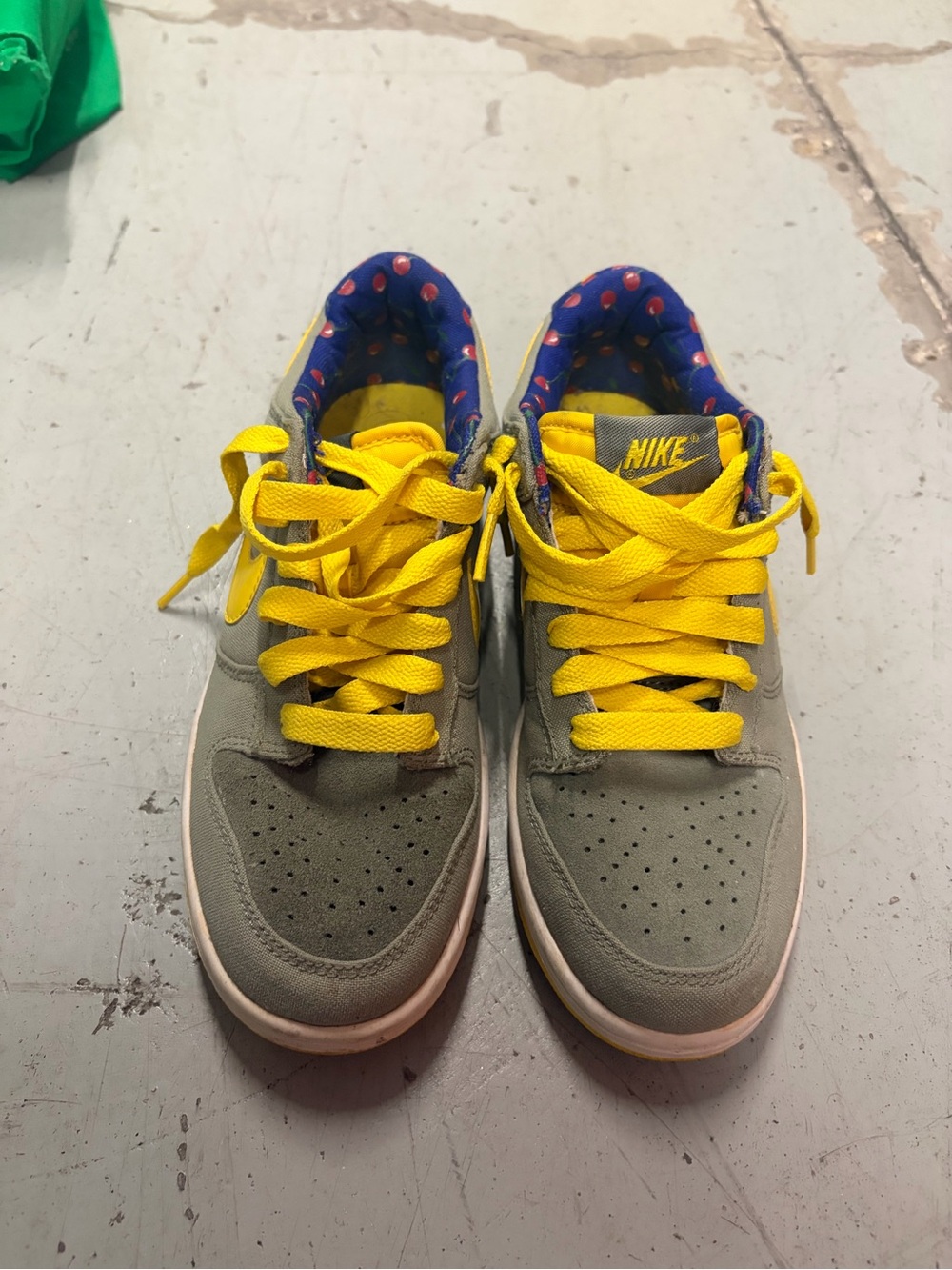 Nike Dunk CL low cherry print sock liner “olive cherries” sneakers